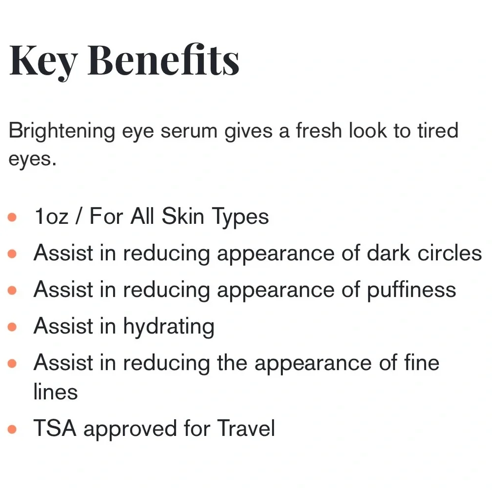 🌿 THE BETTER SKIN CO Eye Bright Now Anti-Puff Anti-Dark Circle Serum